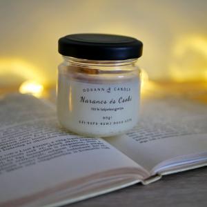 Narancs és csoki illatgyertya