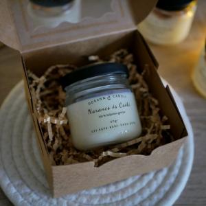 Narancs és csoki illatgyertya