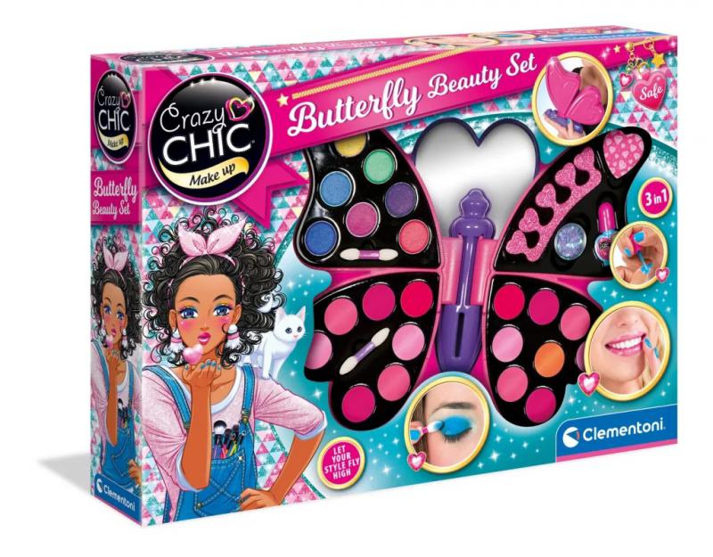 Crazy Chic Butterfly szépségápoló készlet Clementoni