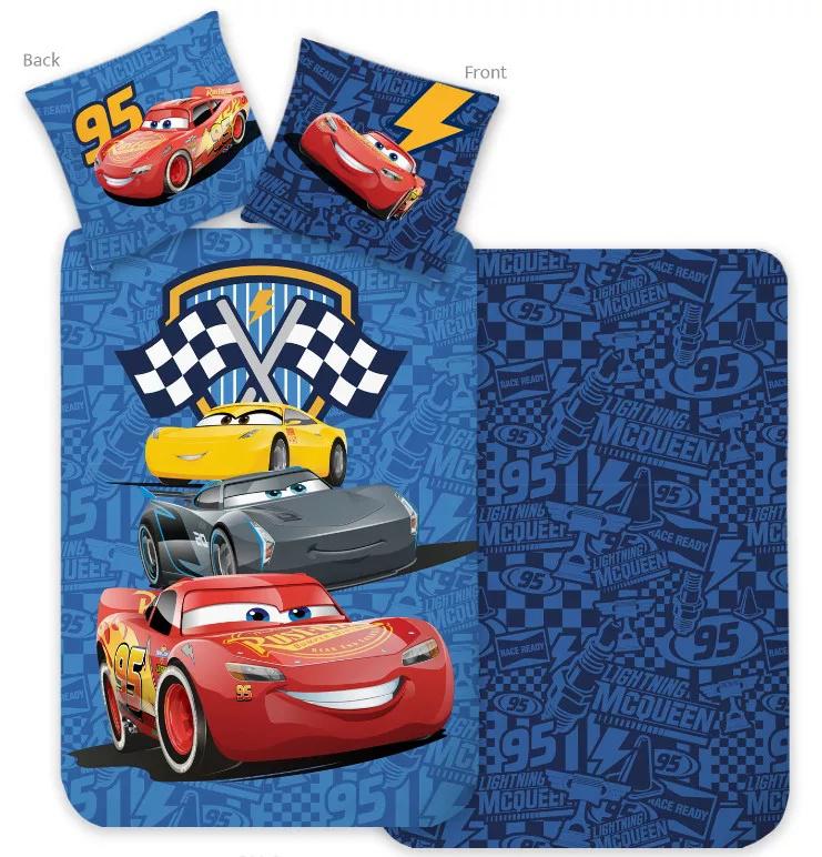 Disney Verdák Racing Crew gyerek, ovis ágyneműhuzat 100×135 cm, 40×60 cm