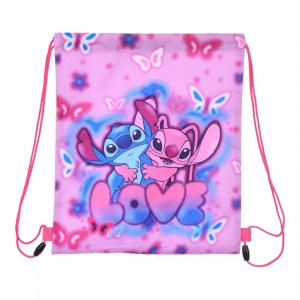 Disney Lilo és Stitch, A csillagkutya Love sporttáska, tornazsák 37 cm
