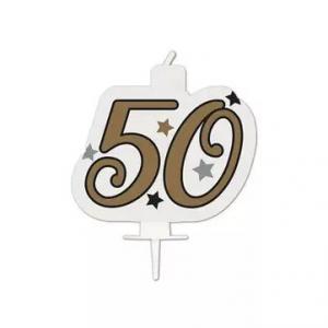 Happy Birthday Gold Milestone tortagyertya, számgyertya 30-50-70-es