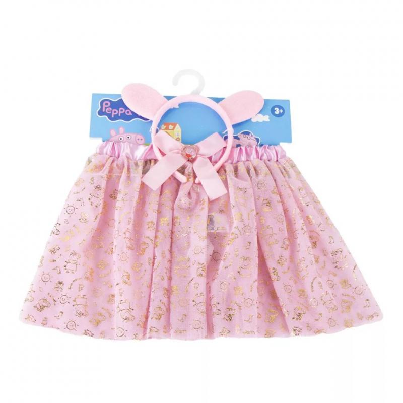 Peppa malac Gold gyerek szoknya és hajpánt szett 3 - 8 év / 98 - 128 cm