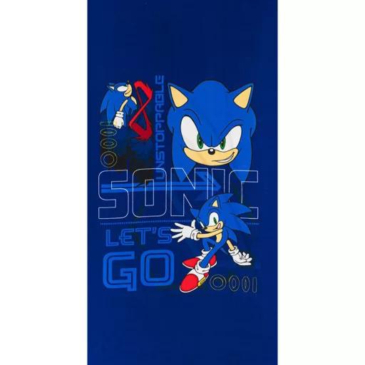 Sonic a sündisznó Go Blur fürdőlepedő, strand törölköző 70x140cm (Fast Dry)