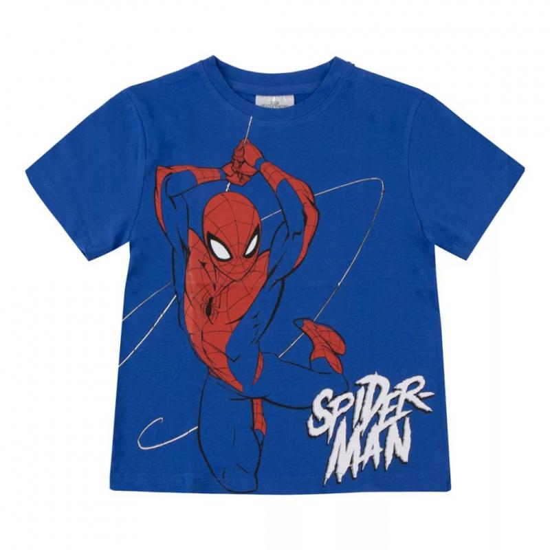 Spiderman, Pókember gyerek rövid póló, felső  Anyaga: 100% pamut  Méretek: 3 év/98 cm 4 év/104 cm 5 év/110 cm 6 év/116 cm 8 év/128 cm