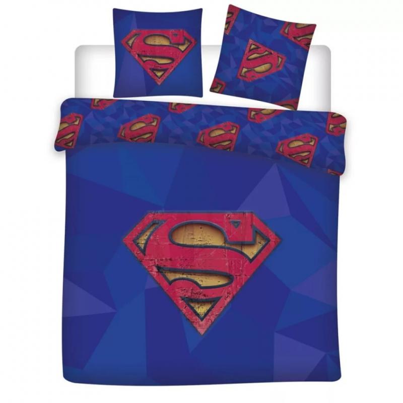 Superman Blue dupla, kétszemélyes ágyneműhuzat