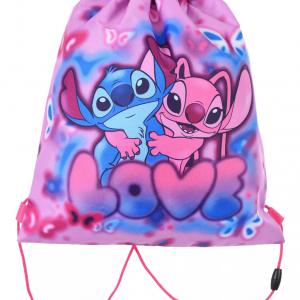 Disney Lilo és Stitch, A csillagkutya Love sporttáska, tornazsák 37 cm