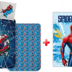 Pókember Light Thwip gyerek, ovis ágyneműhuzat és polár takaró szett