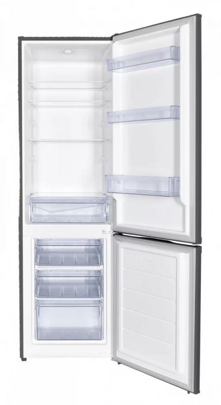 Alulfagyasztós INOX kombinált hűtőszekrény