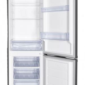 Alulfagyasztós INOX kombinált hűtőszekrény