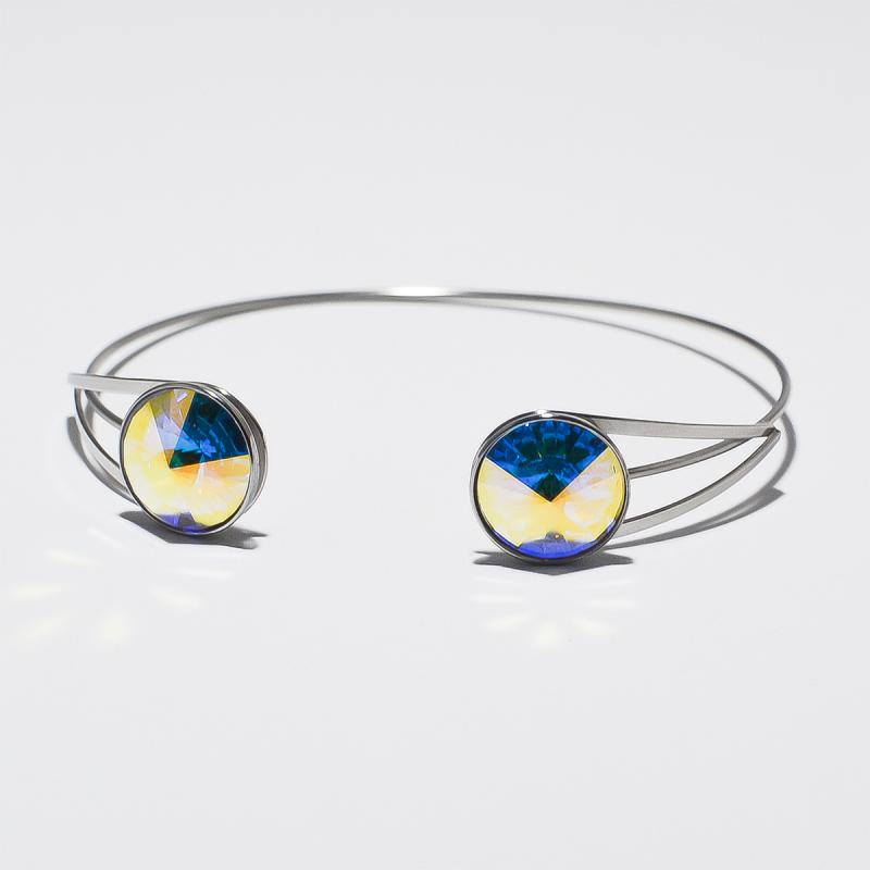 Swanis állítható köves karkötő - AB színváltós