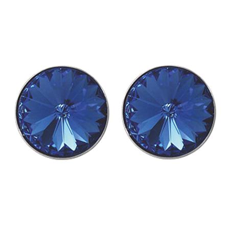 Swanis pötty bedugós fülbevaló - 12mm - kék