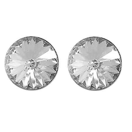 Swanis pötty bedugós fülbevaló - 12mm - víztiszta