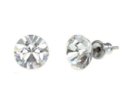 Swanis pötty bedugós fülbevaló - 8mm - viztiszta