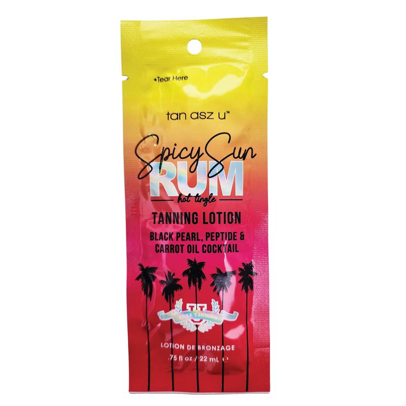 Tan Asz U Spicy Sun Rum Hot Tingle Tanning Lotion 22ml