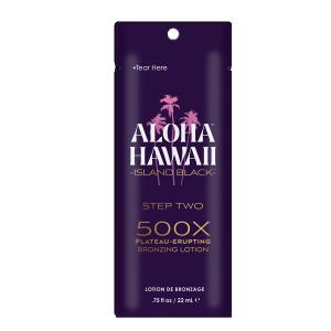 Aloha Hawaii Island Black 500X Plateau-Erupting Bronzing Lotion 22ml