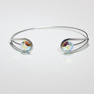 Swanis állítható kisköves karkötő - AB színváltós