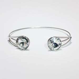 Swanis állítható köves karkötő - víztiszta