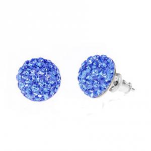 Swanis gömb köves bedugós fülbevaló - 6mm - kék