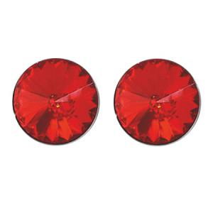 Swanis pötty bedugós fülbevaló - 12mm - piros