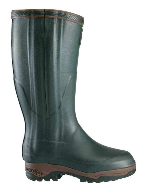 Aigle PARCOURS 2  ISO OPEN-Bronze(Sötétzöld) / Neoprén végig zippzáros csizma Naturkaucsuk./Bronze