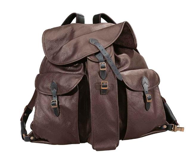 bőr hátizsák termosztartó zsebbel