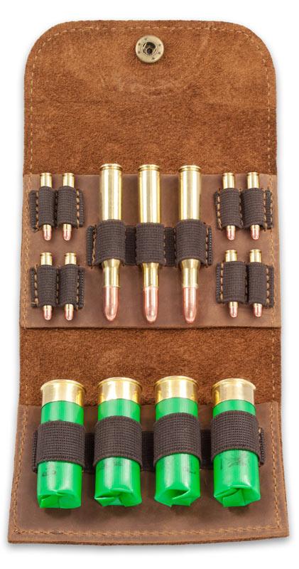 Bőr löszertartó mix-több féle kaliberhez