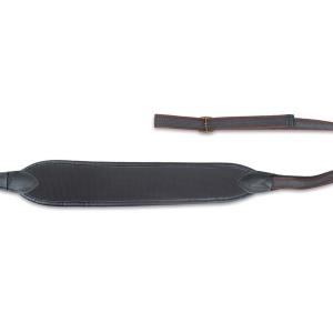 Bőr-neopren fegyverszij-  fekete