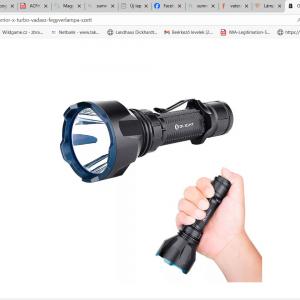 Olight Warrior X turbó vadász szett (lengőkapcsoló, szerelék)