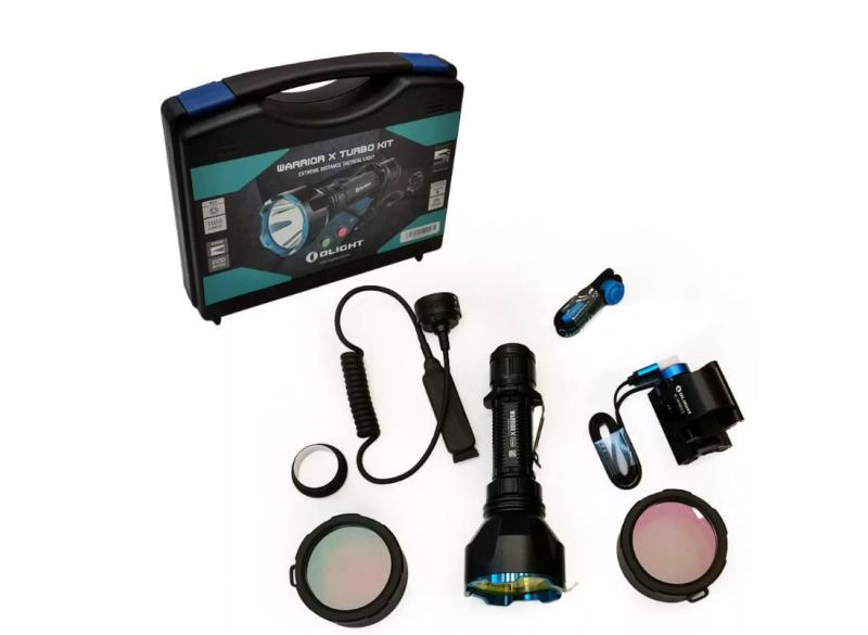 Olight Warrior X turbó vadász szett (lengőkapcsoló, szerelék)
