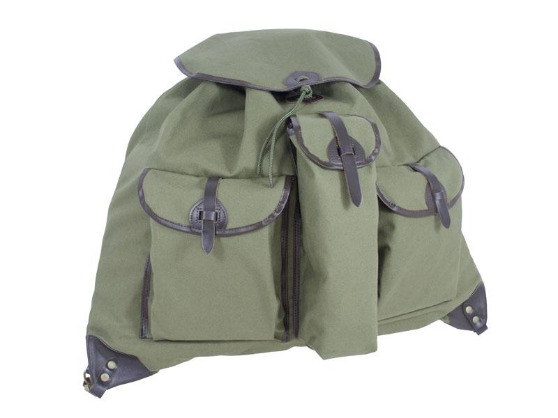 Vászon hátizsák 3 zsebes (termosztartós) vérzsákos