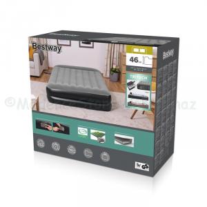 2 személyes Air Bed ágy beépített pumpával 203 x 152 x 46 cm - Komfort Quenn