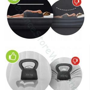 2 személyes Air Bed ágy beépített pumpával 203 x 152 x 46 cm - Komfort Quenn