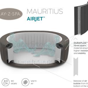 AirJet Lay-Z-Spa Mauritius masszázsmedence, 5-7 személyes