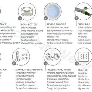 AirJet Lay-Z-Spa PALM SPRINGS masszázsmedence, 4-6 személyes
