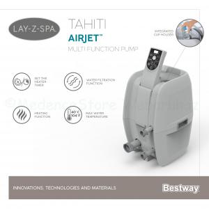 AirJet Lay-Z-Spa TAHITI színes LED világítással, 2-4 személyes