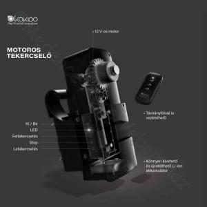Akkumulátoros meghajtó motor mobil tekercselőhöz - KOKIDO