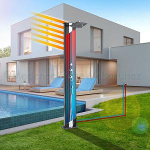Aluminium szolárzuhany egyenes - DADA 40 l-es