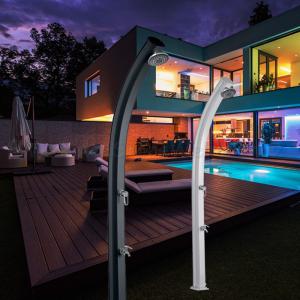 Aluminium szolárzuhany íves - JOLLY 33 l-es