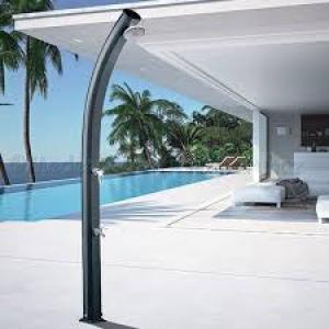 Aluminium szolárzuhany íves - JOLLY 33 l-es