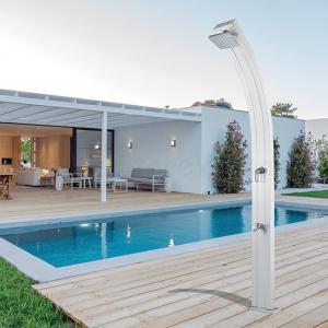 Aluminium szolárzuhany íves - SPRING 30 l-es