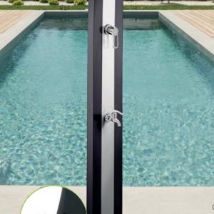 Aluminium szolárzuhany íves - SPRING 30 l-es