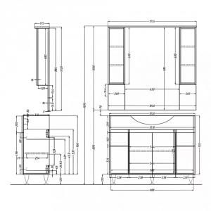Bianca Plus 105 komplett - sonoma tölgy