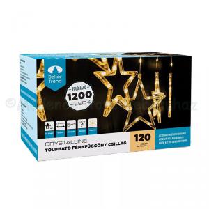 Crystalline CSILLAG fényfüggöny 120 LED 1,2 x 0,8 m - toldható