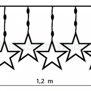 Crystalline CSILLAG fényfüggöny 120 LED 1,2 x 0,8 m - toldható