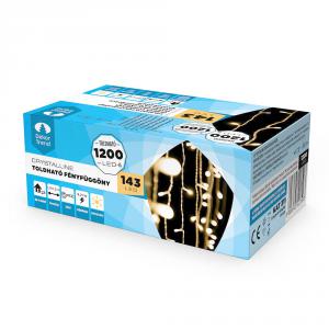 Crystalline fényfüggöny 144 LED 1,2 x 1,2 m - toldható