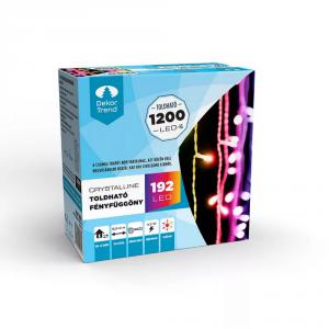 Crystalline fényfüggöny 192 LED 0,9 x 2 m - toldható