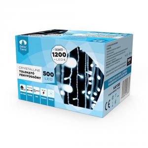 Crystalline fényfüggöny 500 LED 2,5 x 2 m - toldható