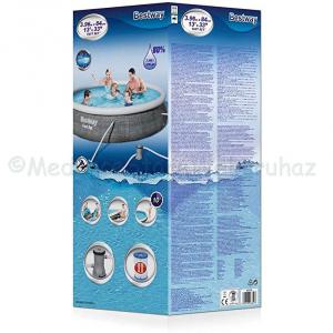 Családi körmedence 396 x 84 cm cirkulációs szűrővel - RATTAN