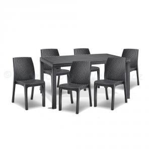 Étkező garnitúra szett - Hellda 6+1